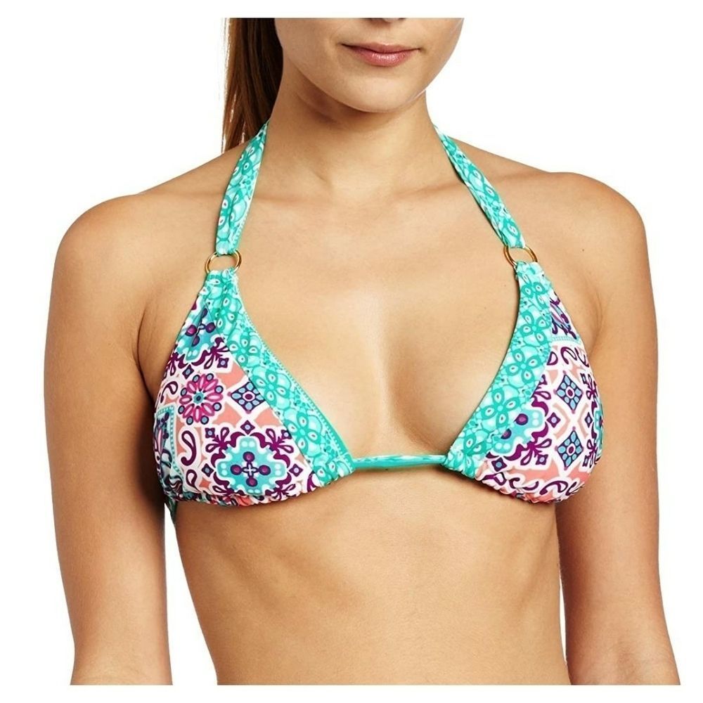 NEW Sofia by‎ Vix Felicity Triangle Bikini Top L